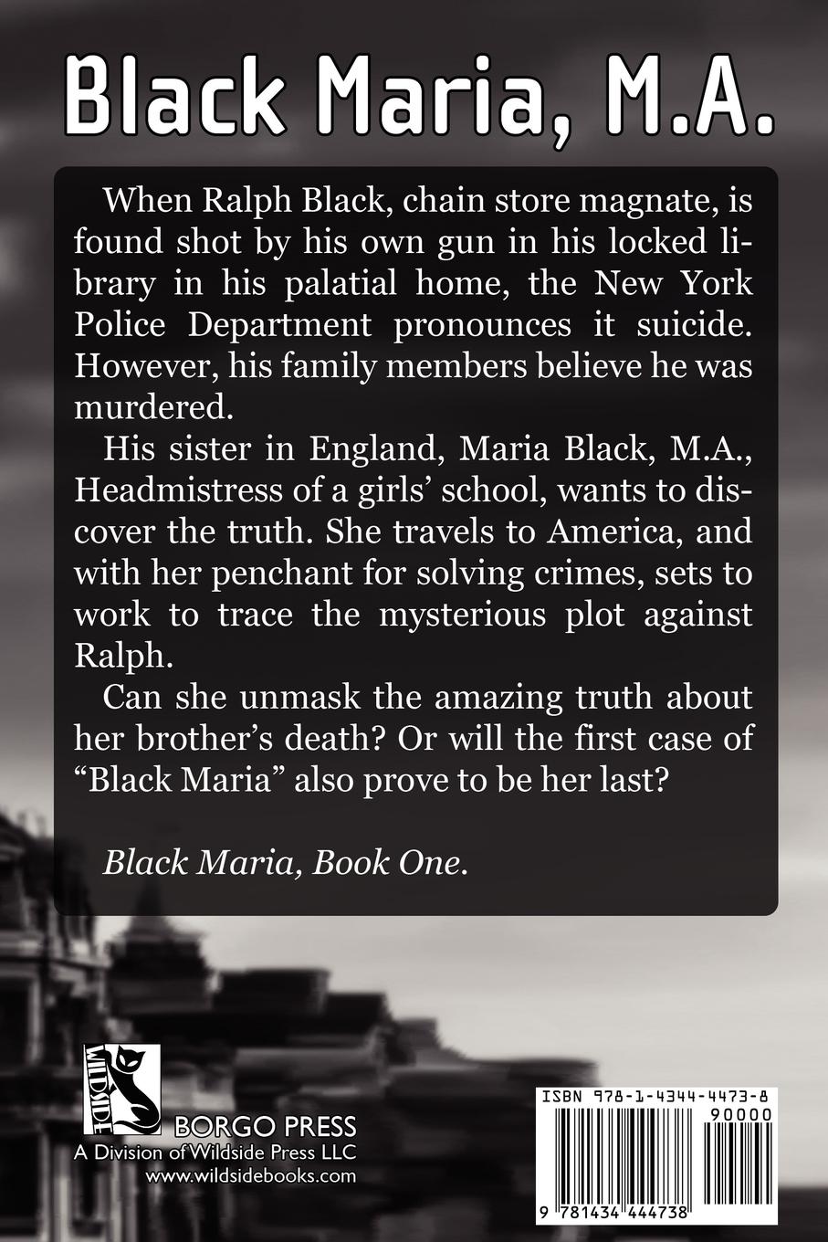 Rückseitencover Black Maria, M.A.