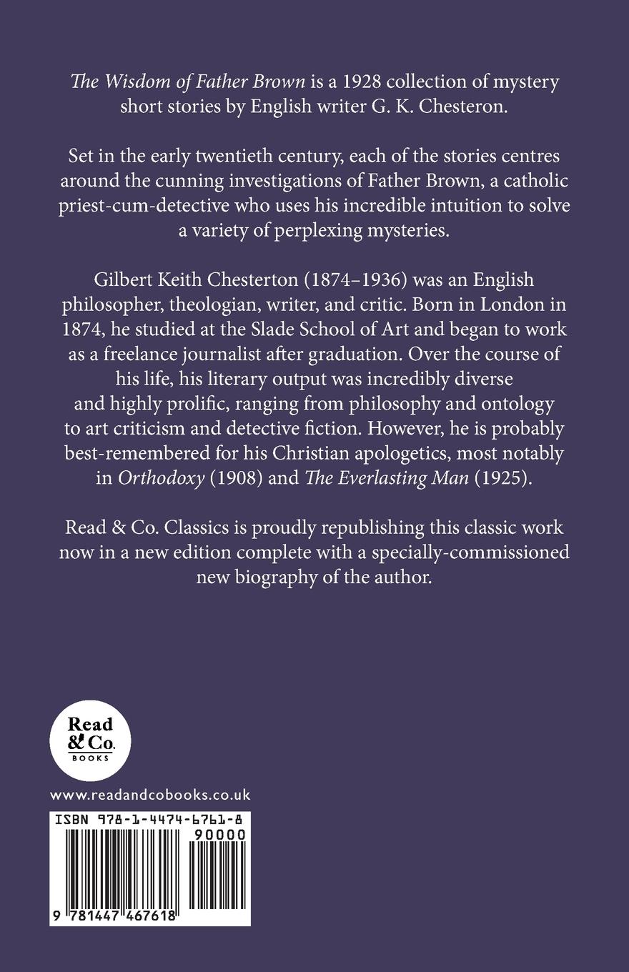 Rückseitencover The Wisdom of Father Brown