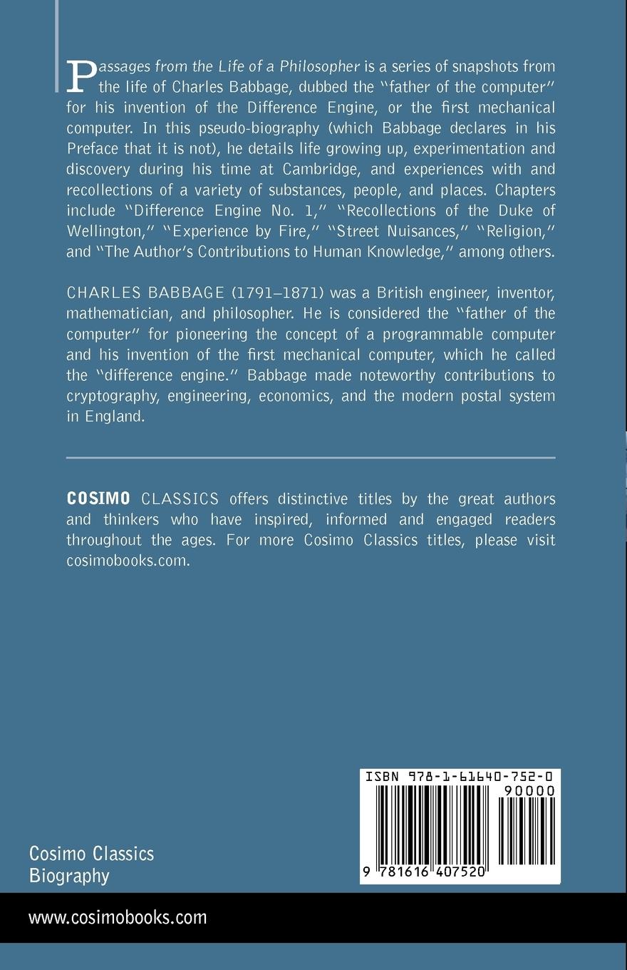 Rückseitencover Passages from the Life of a Philosopher