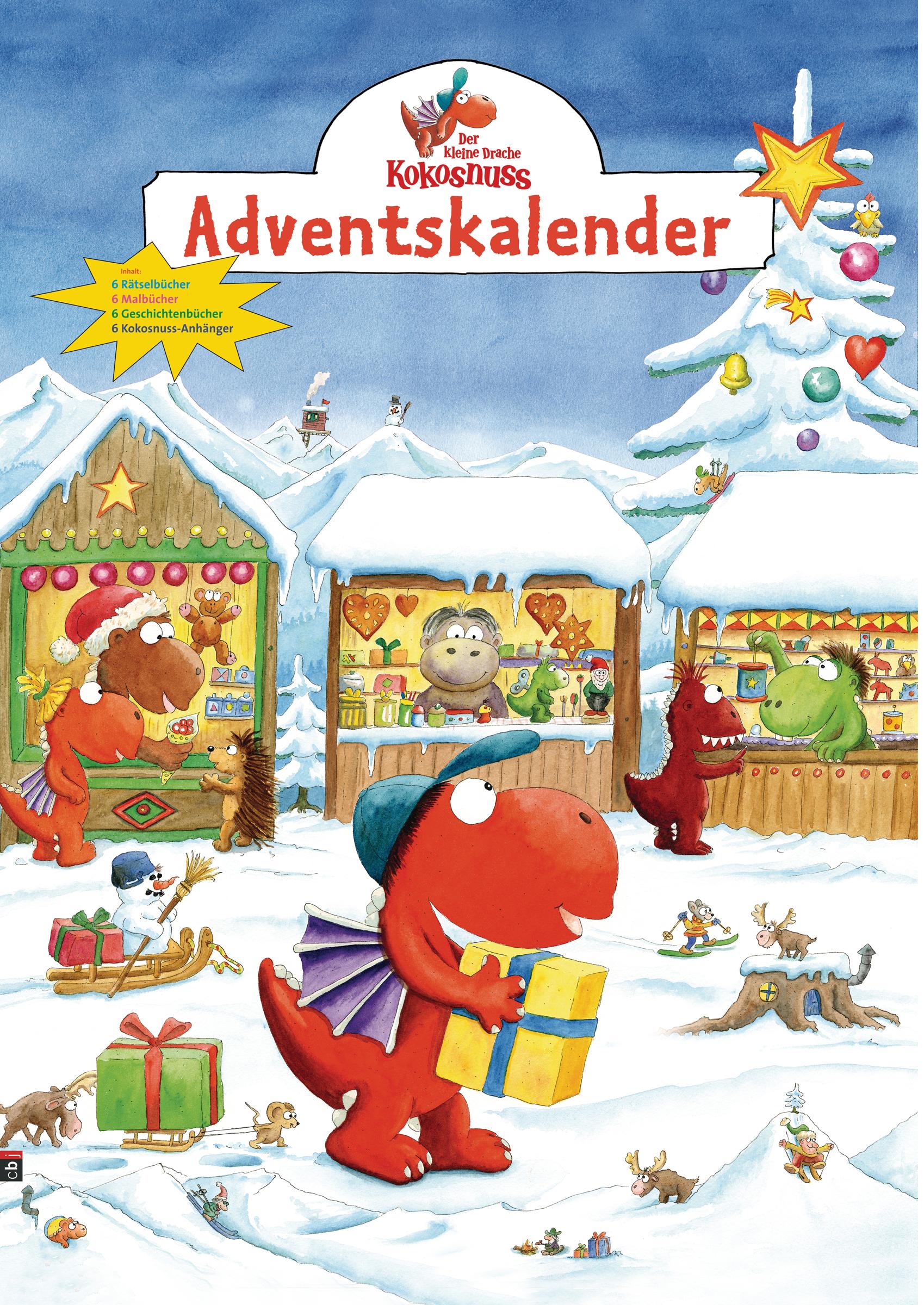 Vorderes Coverbild Der kleine Drache Kokosnuss Adventskalender