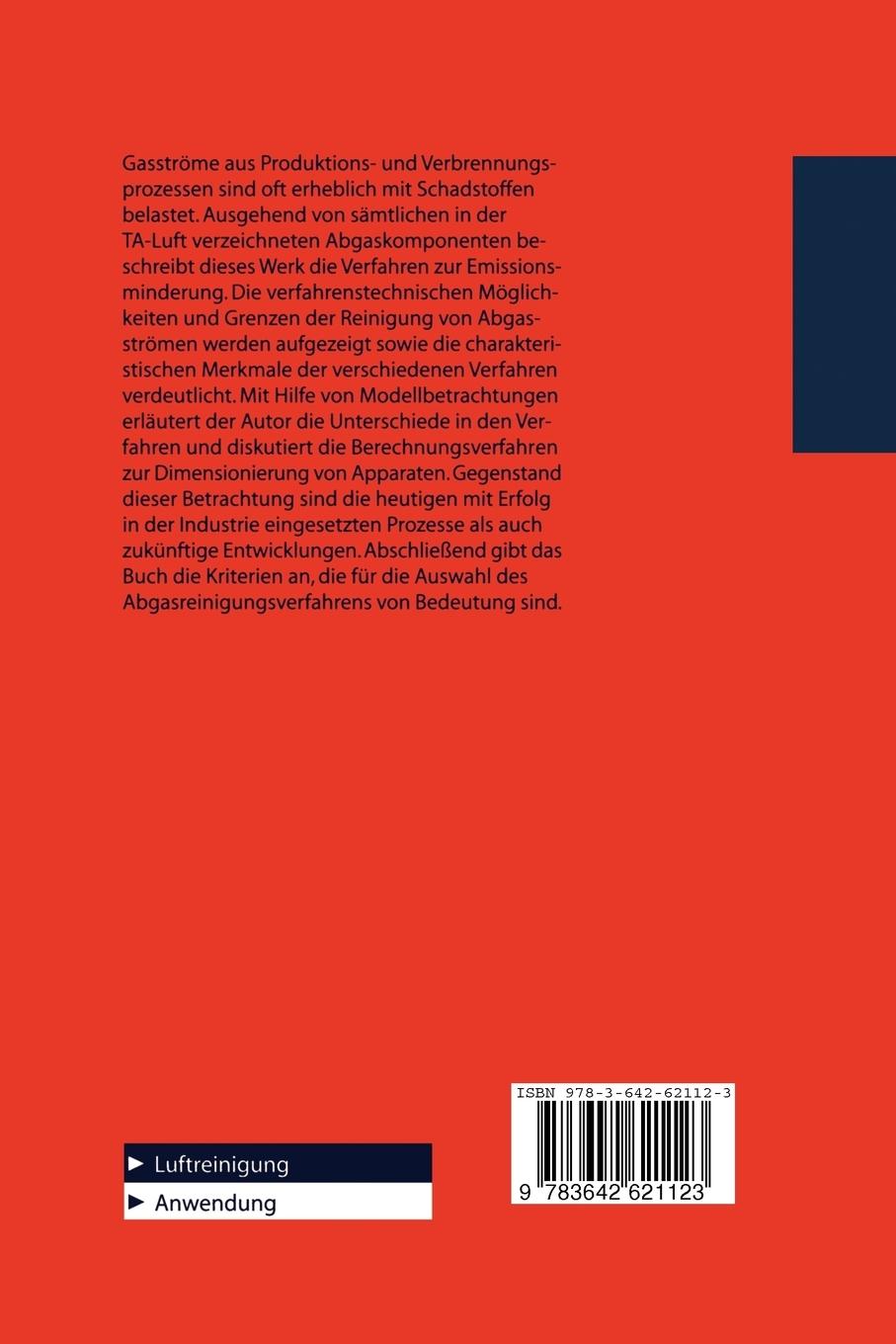 Rückseitencover Abgasreinigung
