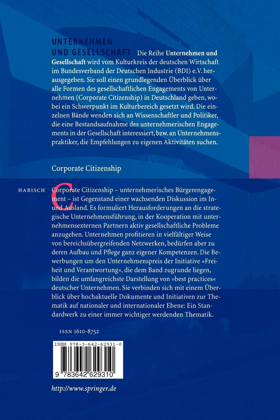 Rückseitencover Corporate Citizenship