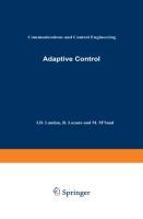 Vorderes Coverbild Adaptive Control