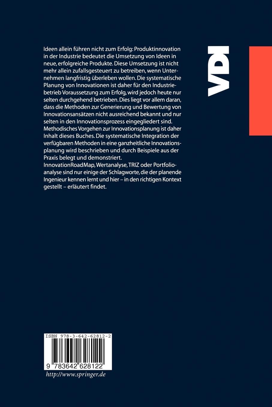 Rückseitencover Innovationsmanagement für technische Produkte