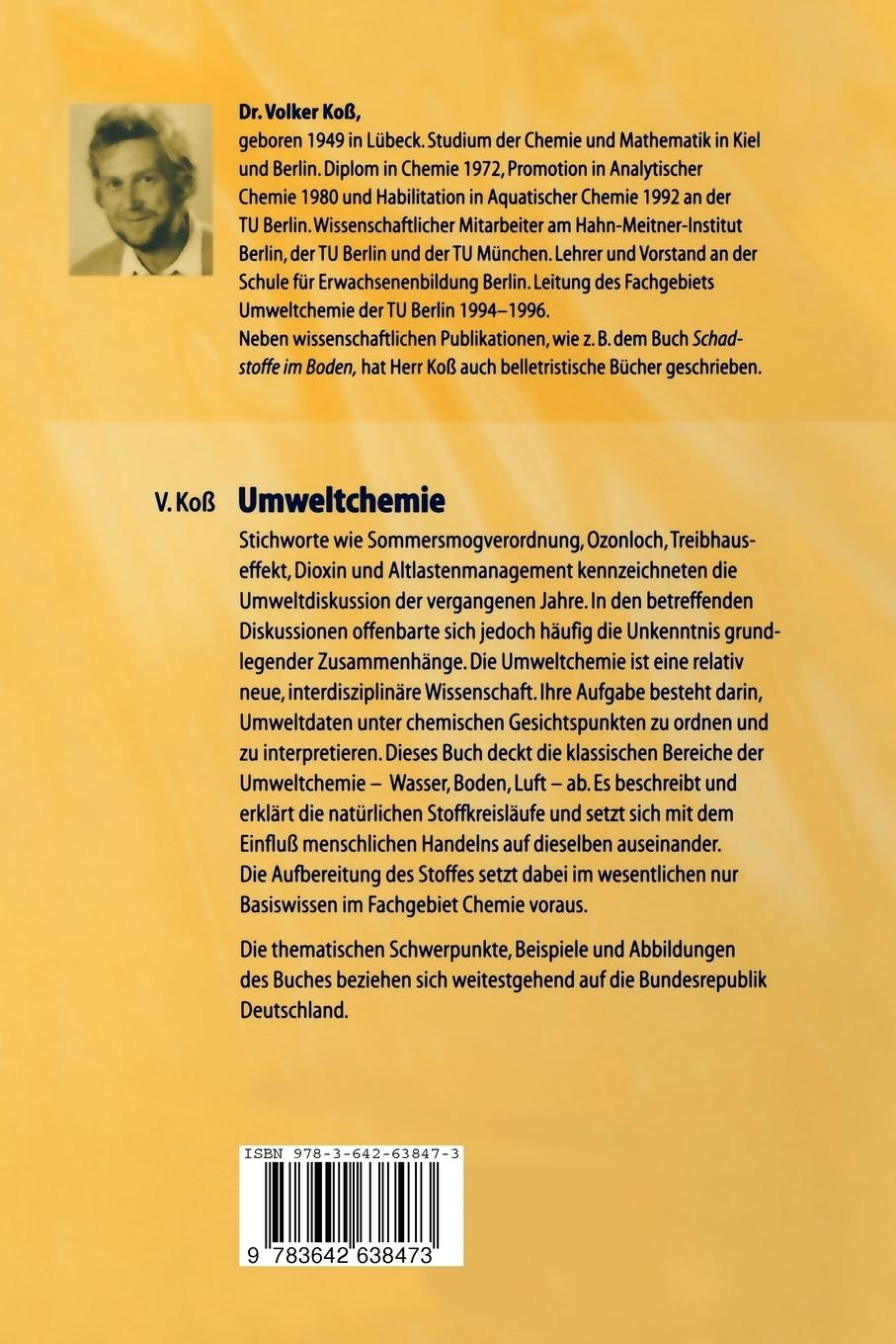 Rückseitencover Umweltchemie