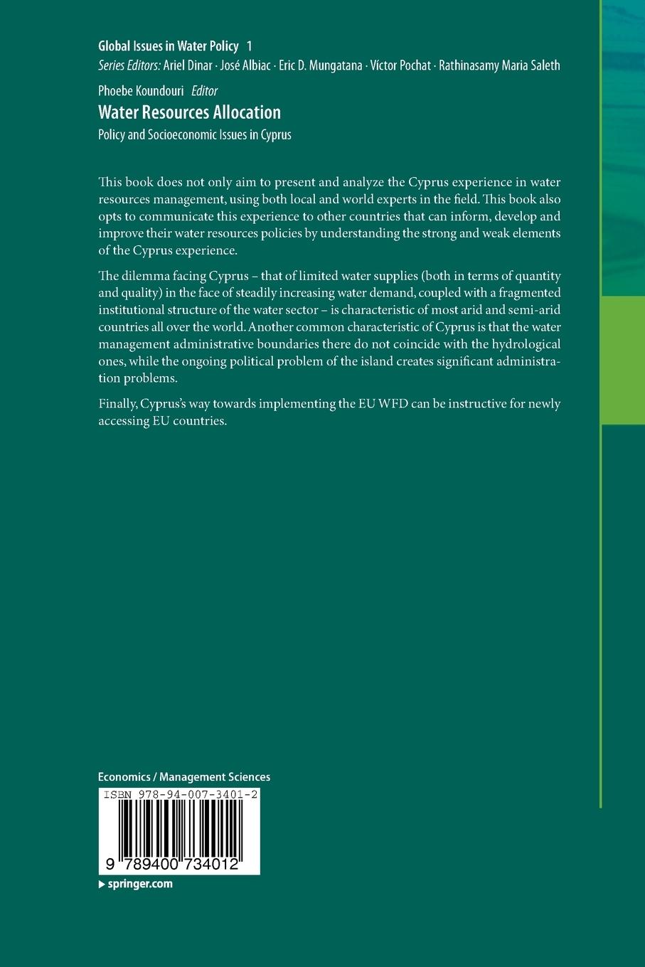 Rückseitencover Water Resources Allocation
