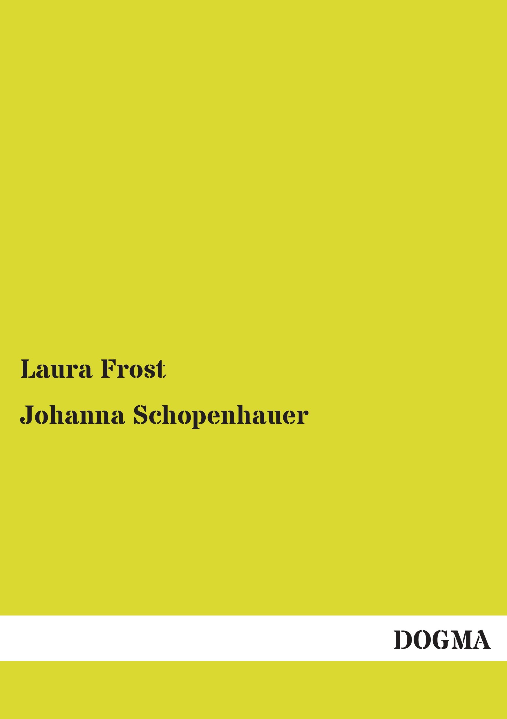 Vorderes Coverbild Johanna Schopenhauer