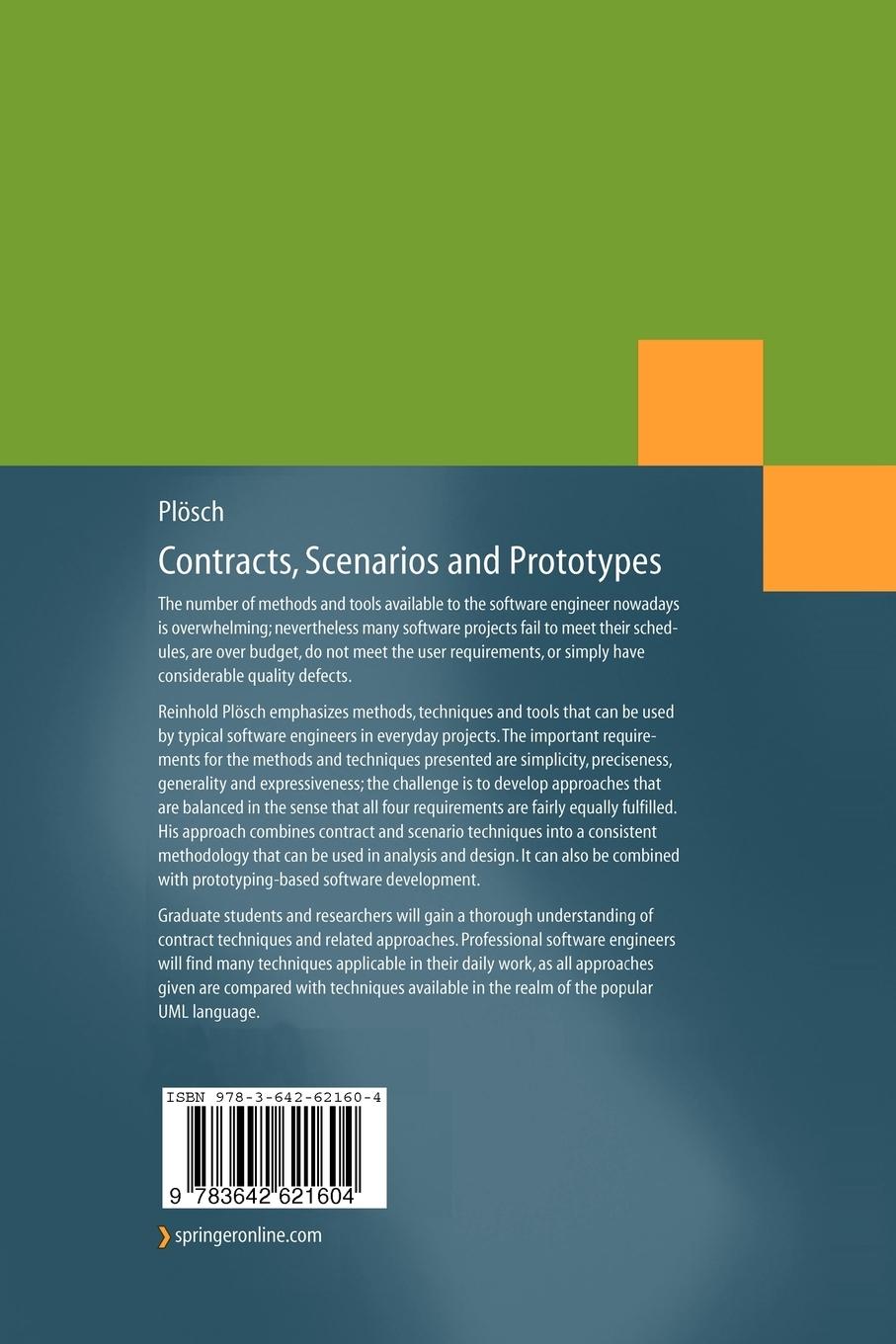 Rückseitencover Contracts, Scenarios and Prototypes