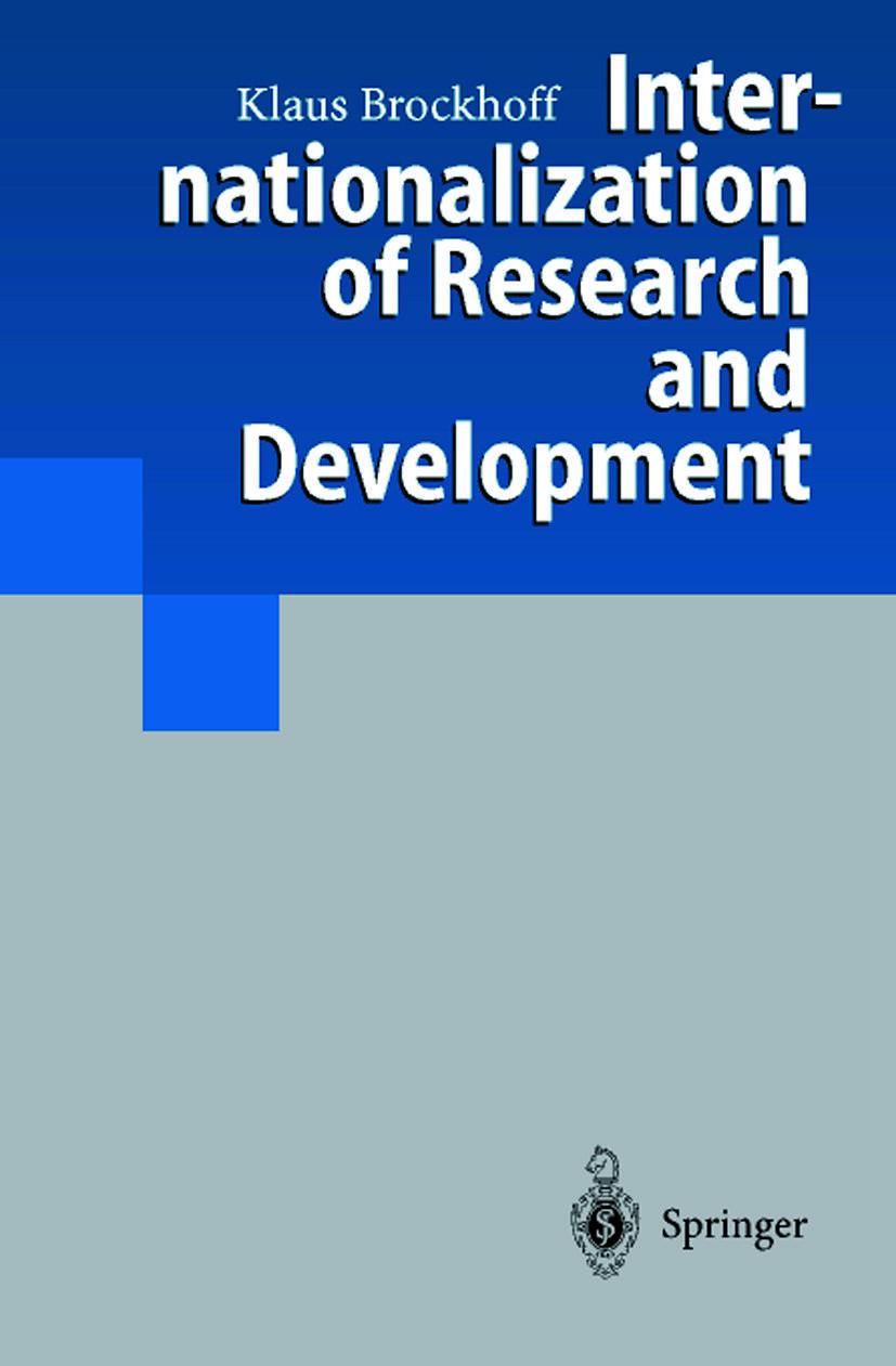 Vorderes Coverbild Internationalization of Research and Development