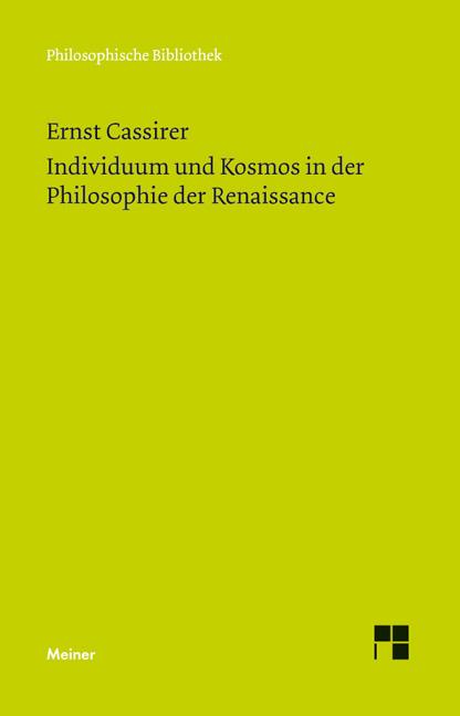 Vorderes Coverbild Individuum und Kosmos in der Philosophie der Renaissance