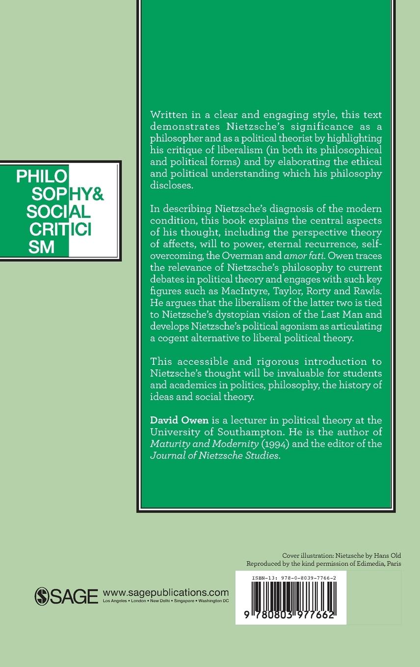 Rückseitencover Nietzsche, Politics and Modernity