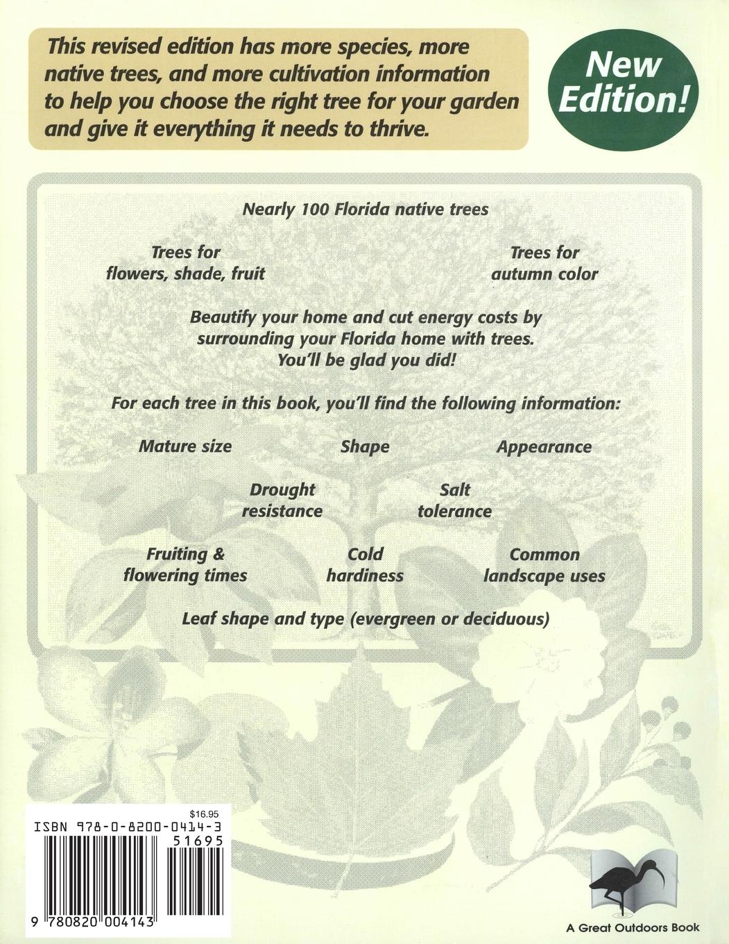 Rückseitencover A Book of Trees for Florida and the Subtropics