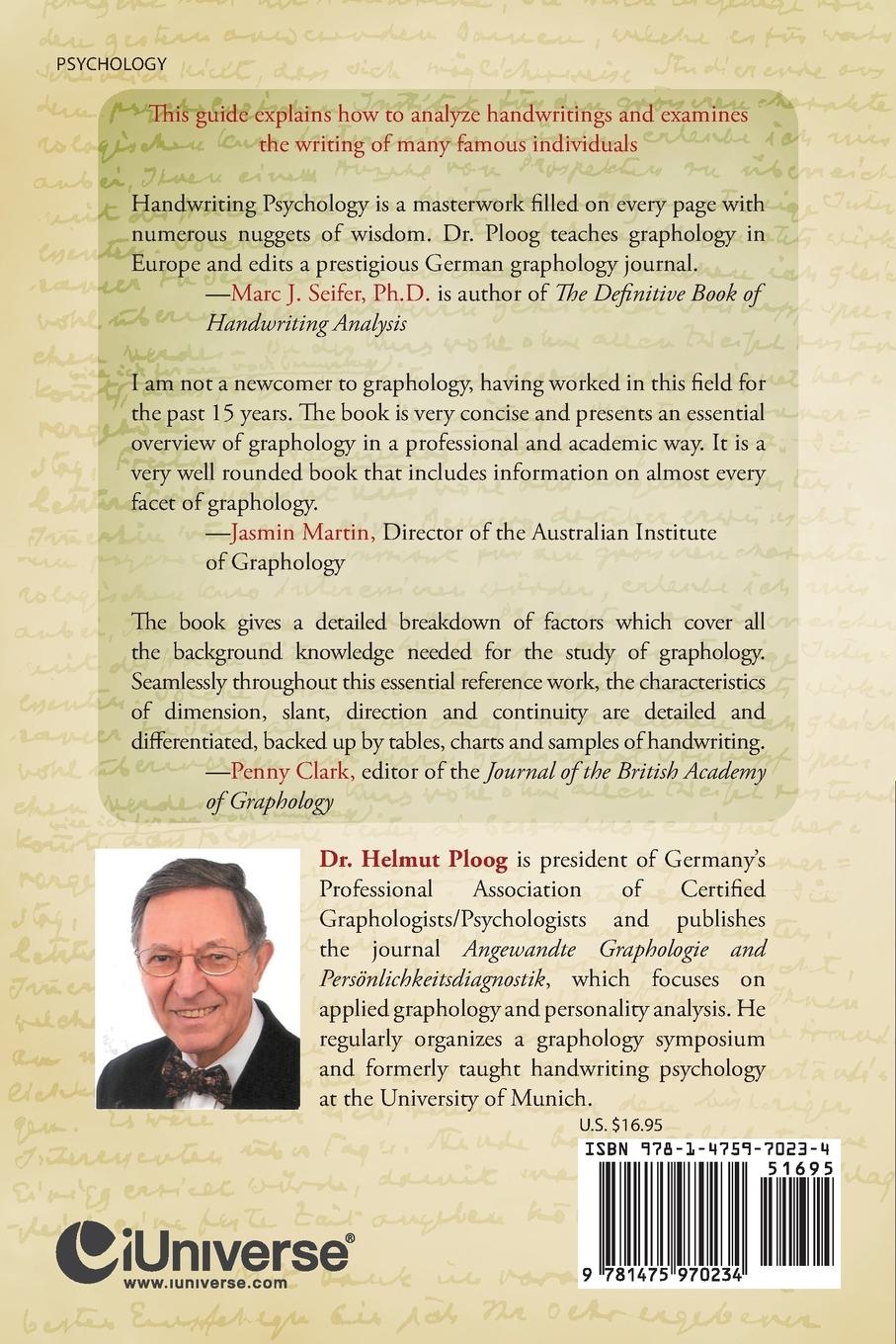 Rückseitencover Handwriting Psychology