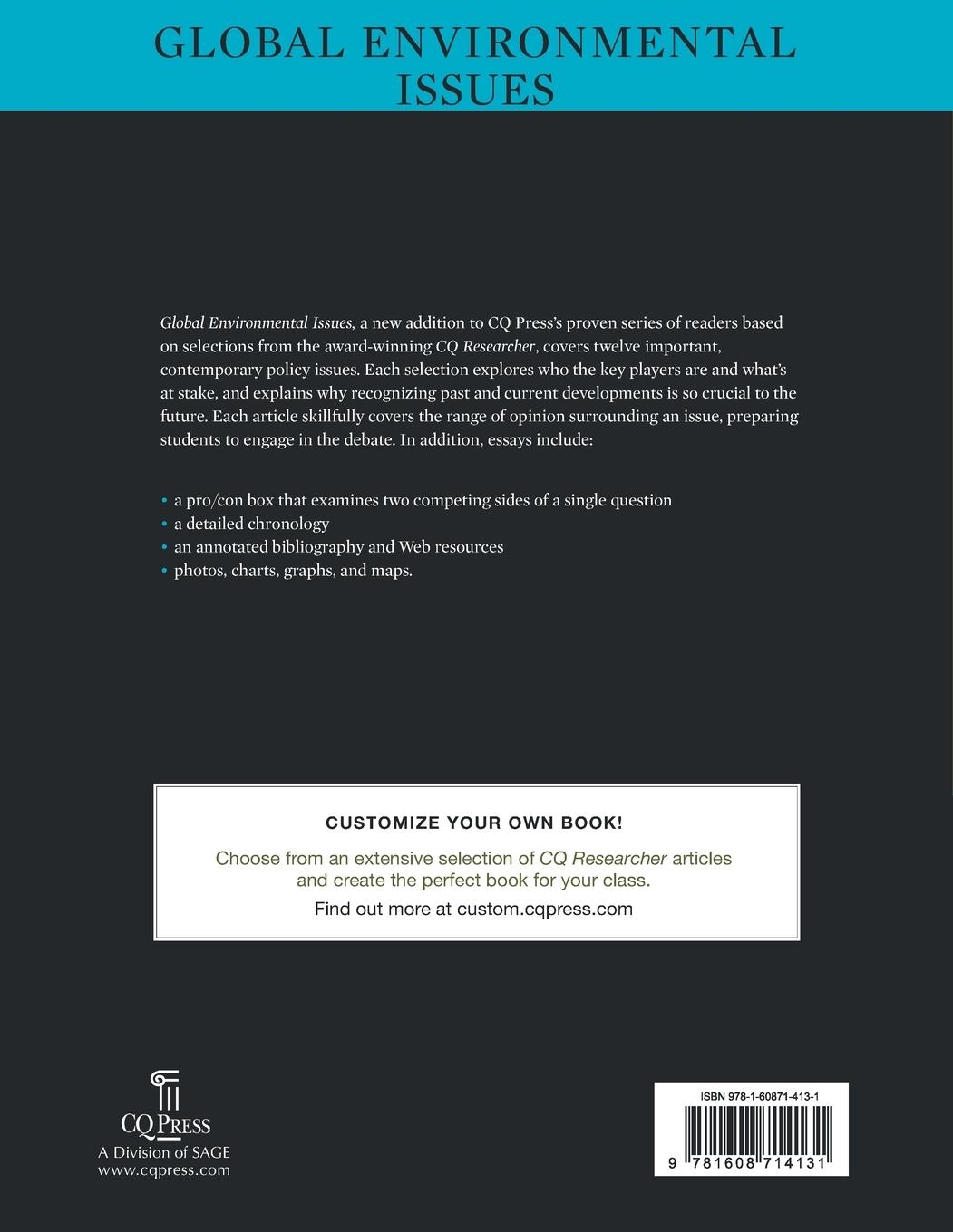 Rückseitencover Global Environmental Issues