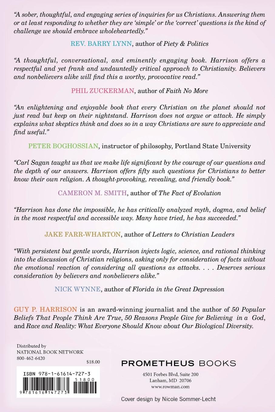 Rückseitencover 50 Simple Questions for Every Christian