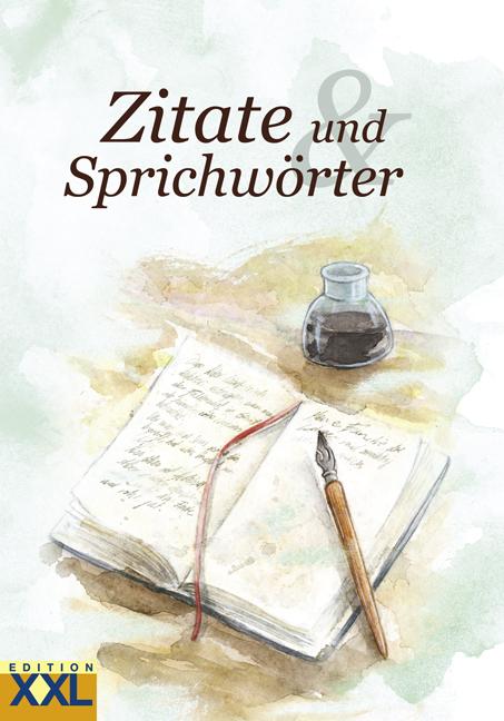 Vorderes Coverbild Zitate und Sprichwörter in Großschrift