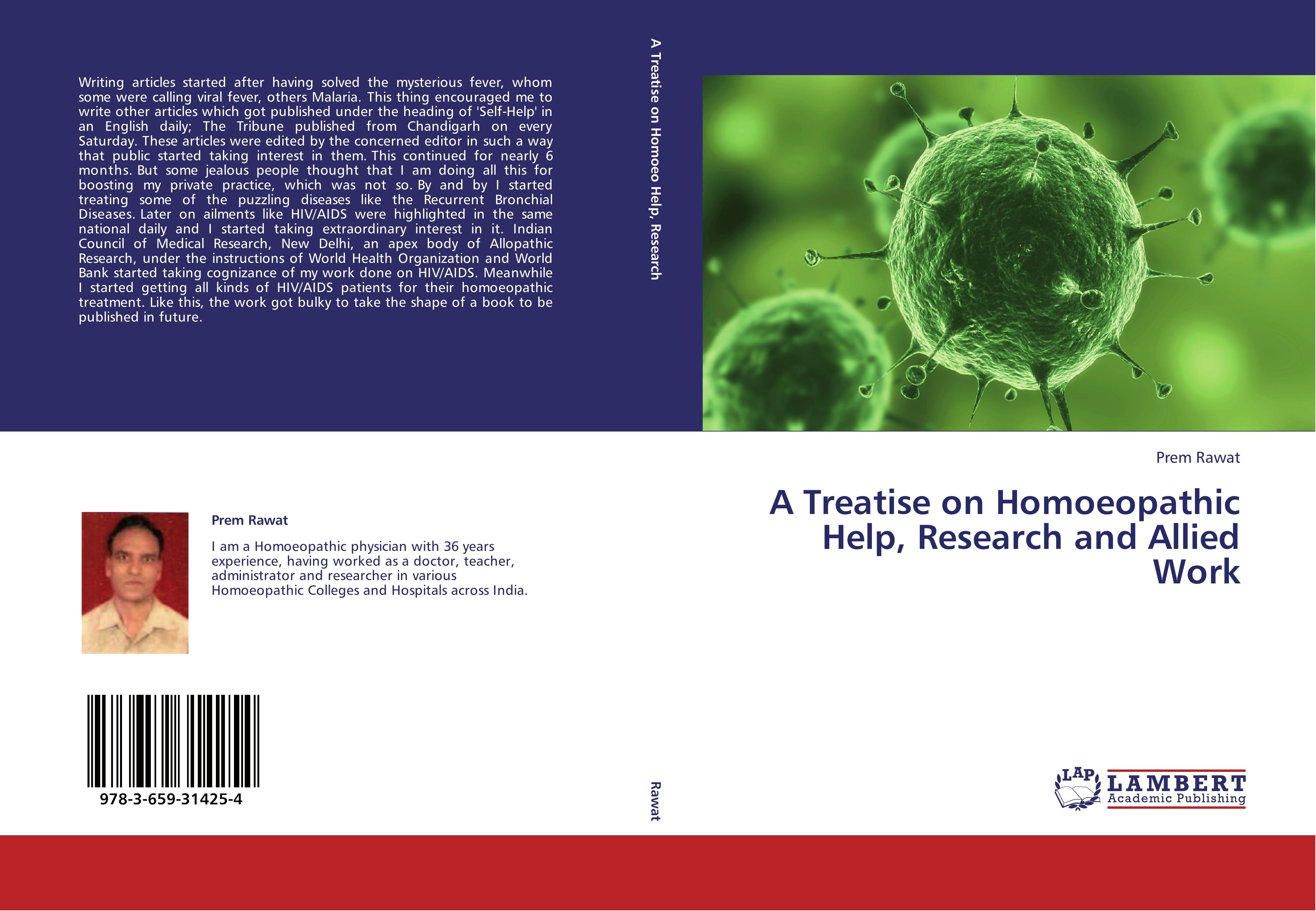 Vorderes Coverbild A Treatise on Homoeopathic Help, Research and Allied Work