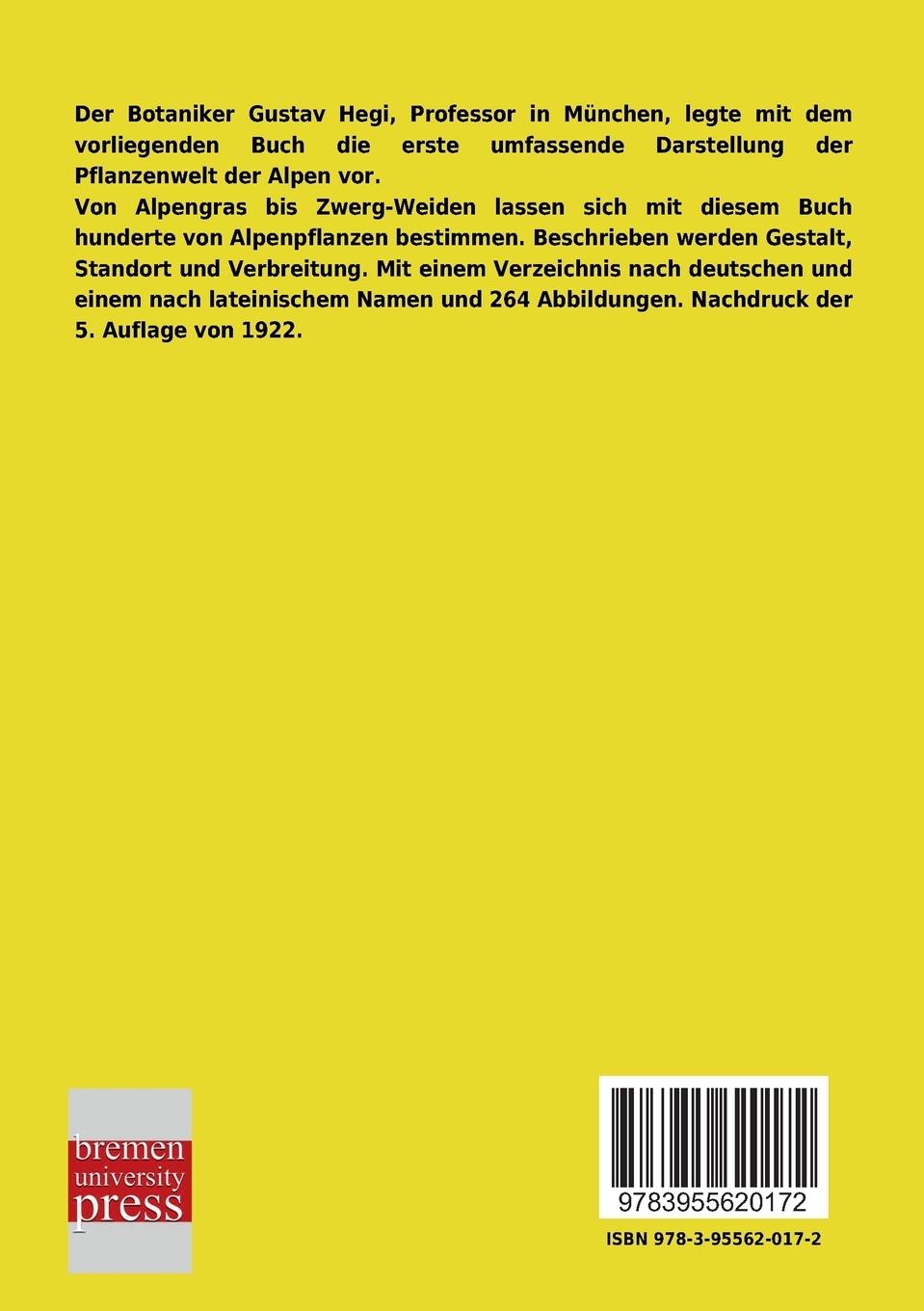 Rückseitencover Alpenflora