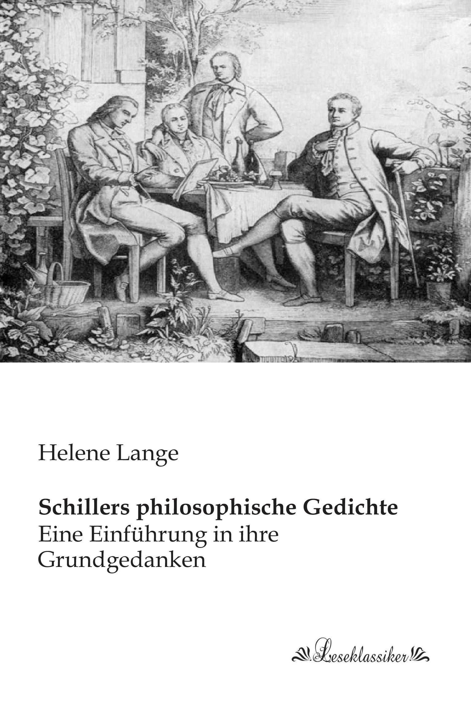 Vorderes Coverbild Schillers philosophische Gedichte
