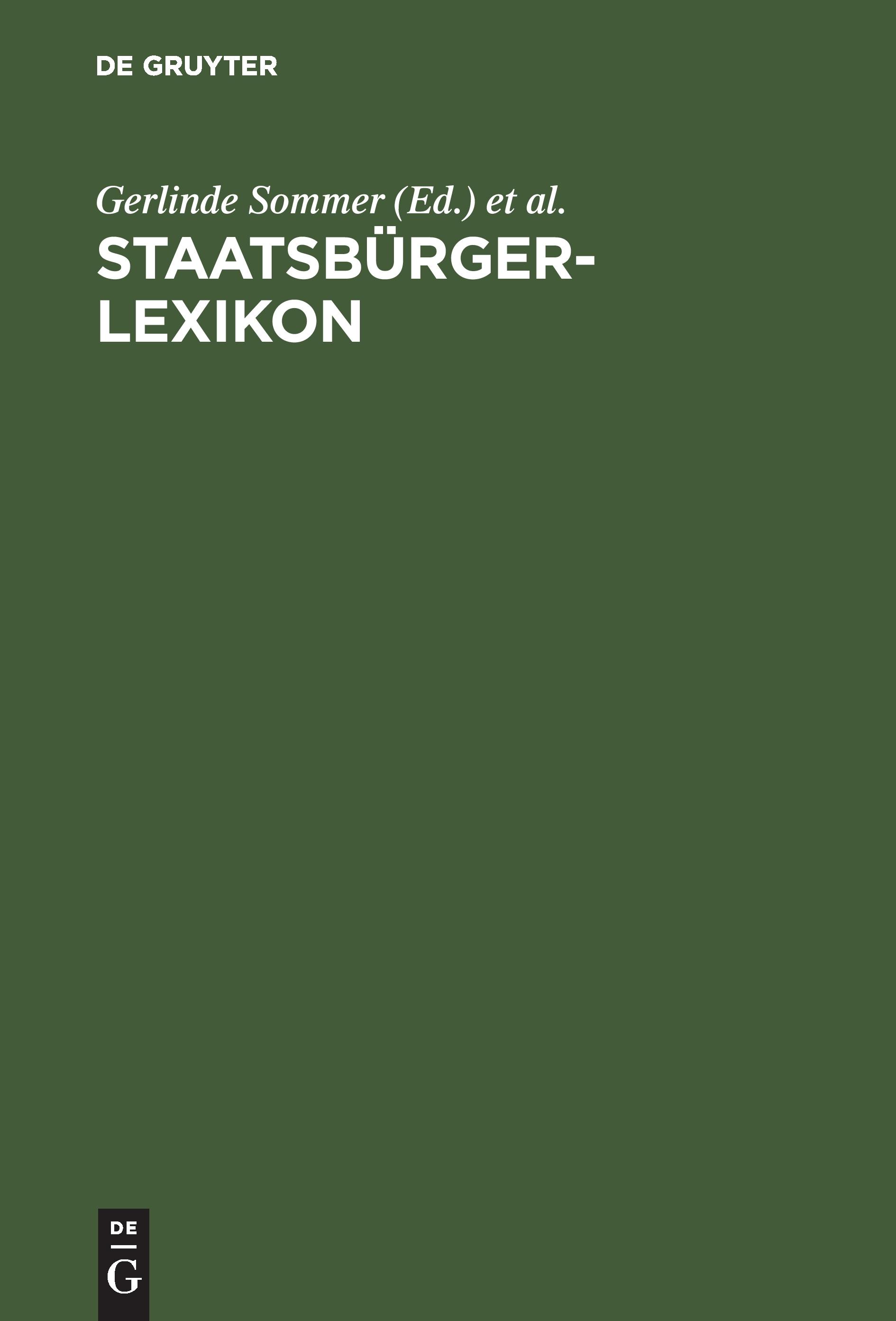 Vorderes Coverbild Staatsbürgerlexikon