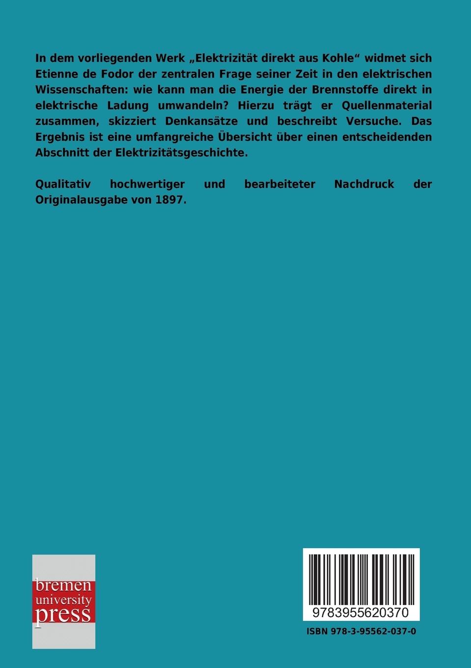 Rückseitencover Elektrizität aus Kohle