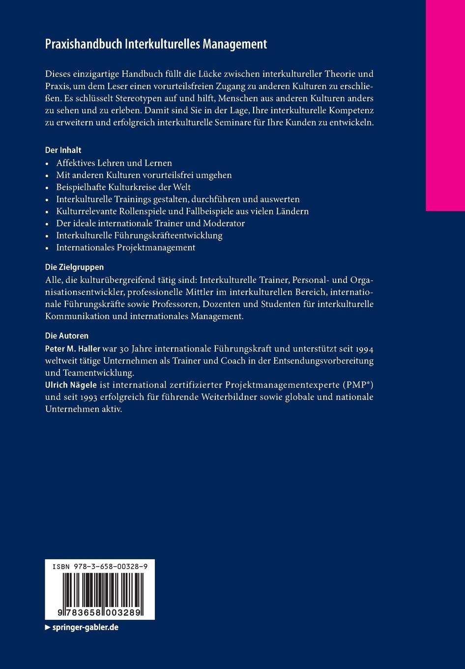 Rückseitencover Praxishandbuch Interkulturelles Management