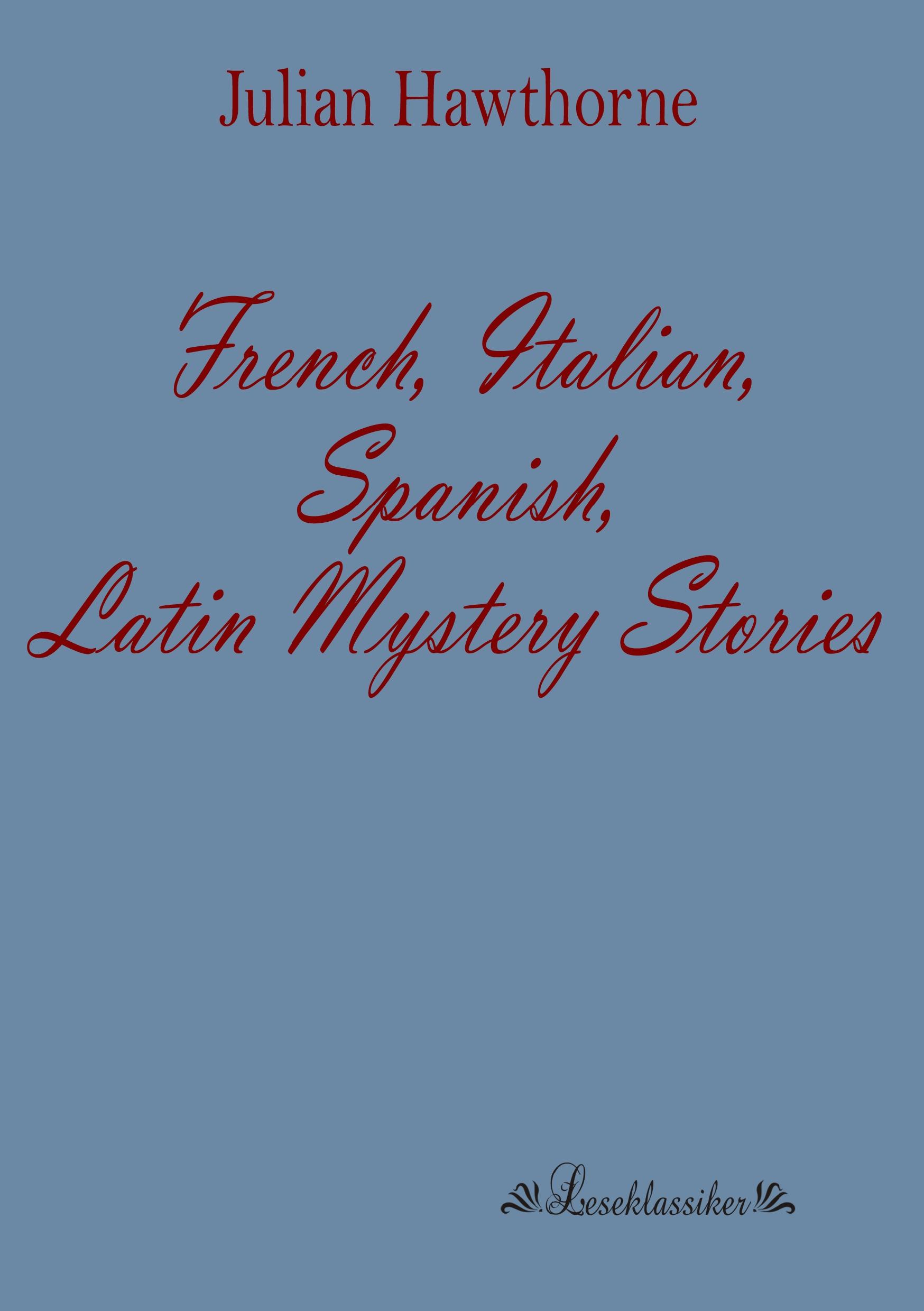 Vorderes Coverbild French, Italian, Spanish, Latin Mystery Stories