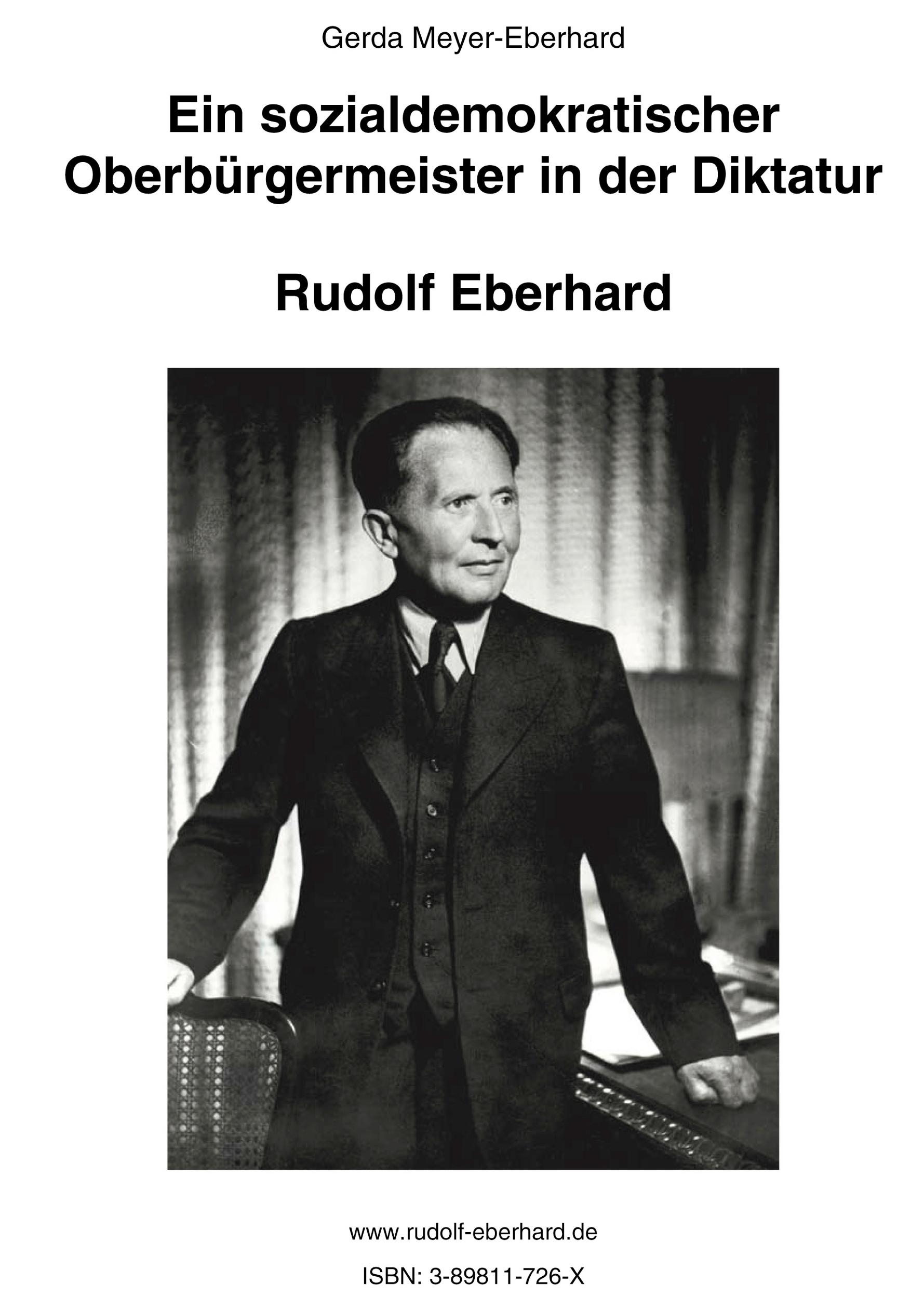 Vorderes Coverbild Ein sozialdemokratischer Oberbürgermeister in der Diktatur