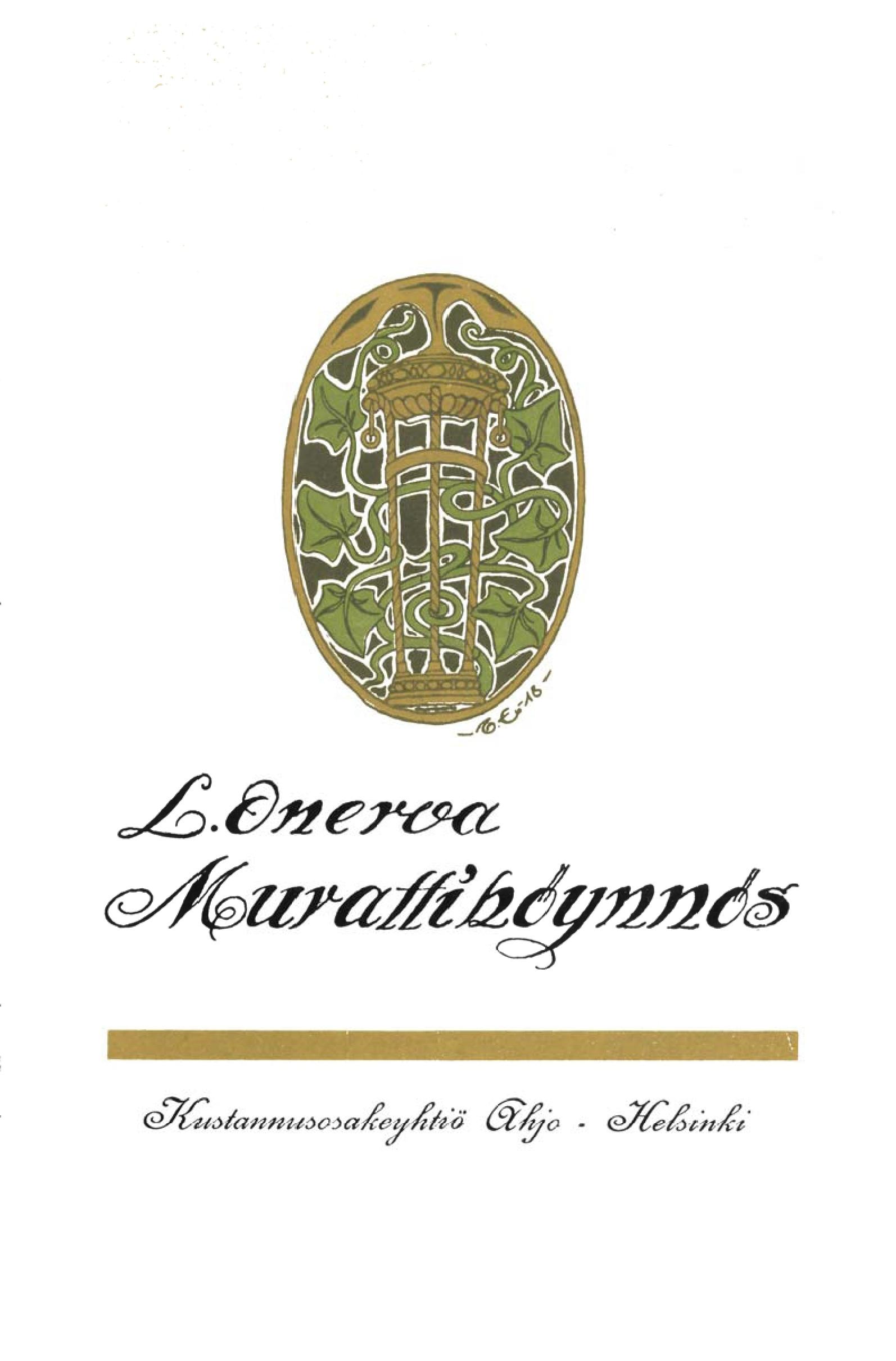 Vorderes Coverbild Murattiköynnös