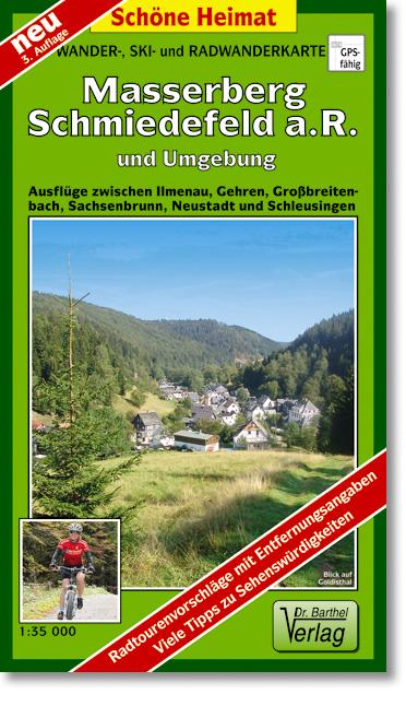 Vorderes Coverbild Masserberg, Schmiedefeld a. R. und Umgebung 1 : 35 000. Wander-, Ski- und Radwanderkarte