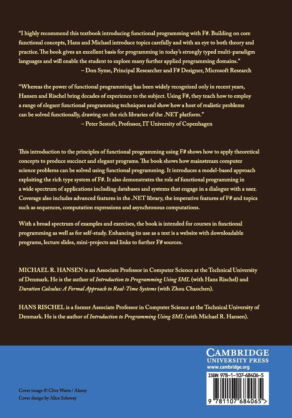 Rückseitencover Functional Programming Using F