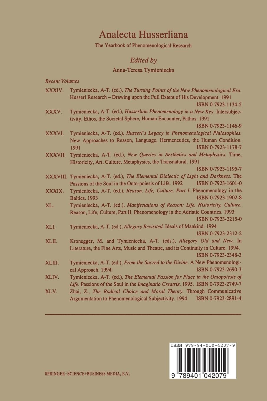 Rückseitencover The Logic of the Living Present