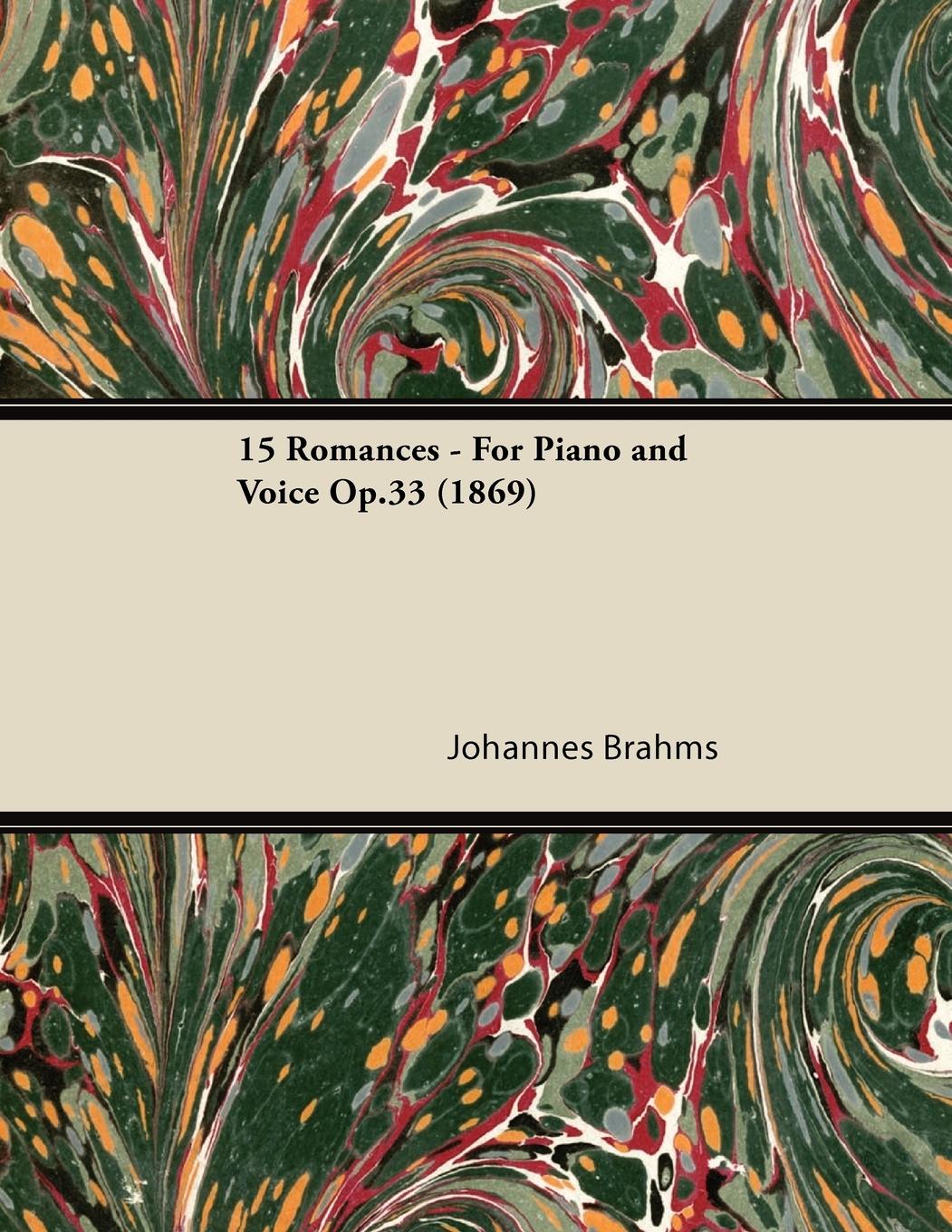 Vorderes Coverbild 15 Romances - For Piano and Voice Op.33 (1869)