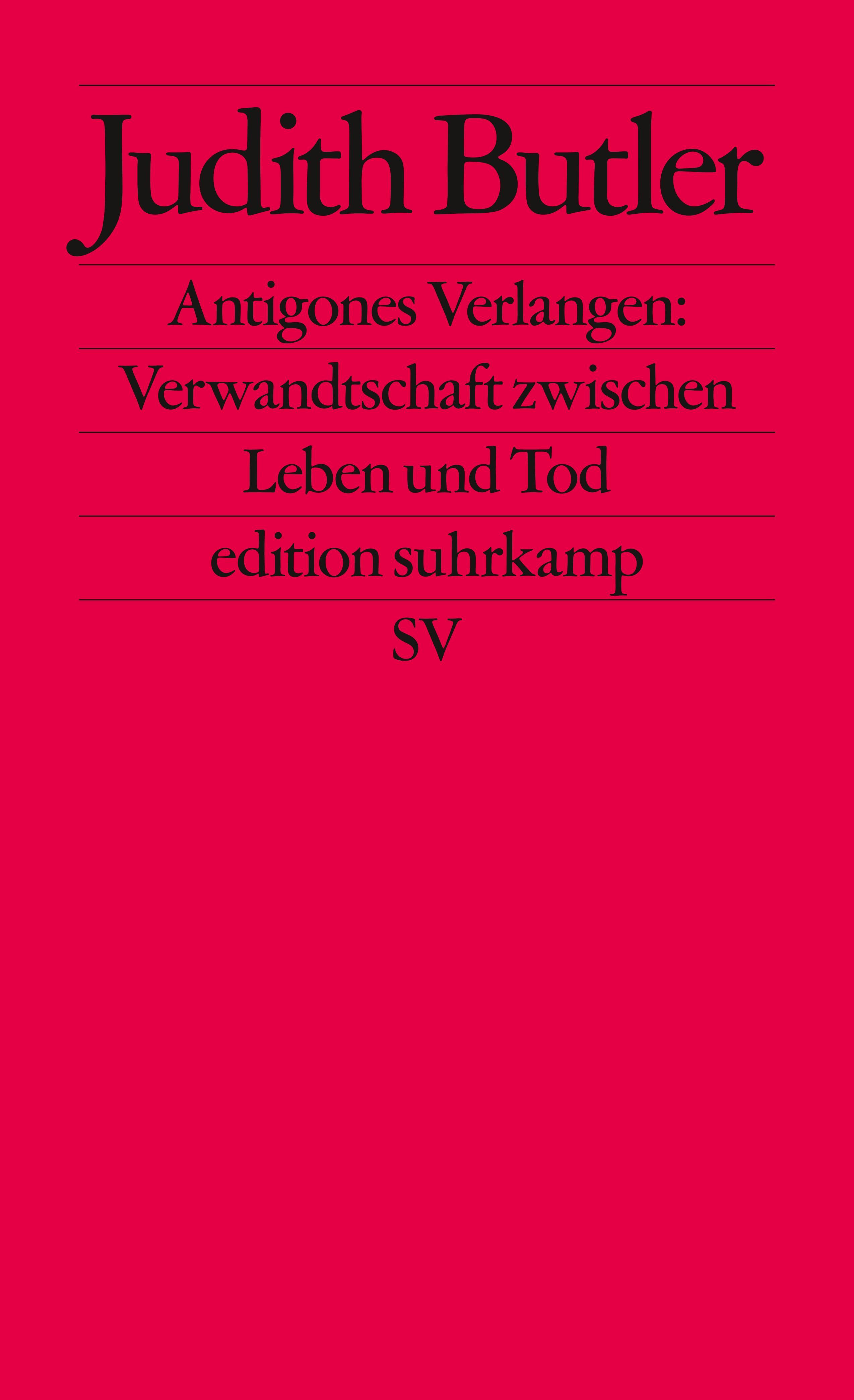 Vorderes Coverbild Antigones Verlangen: Verwandtschaft zwischen Leben und Tod