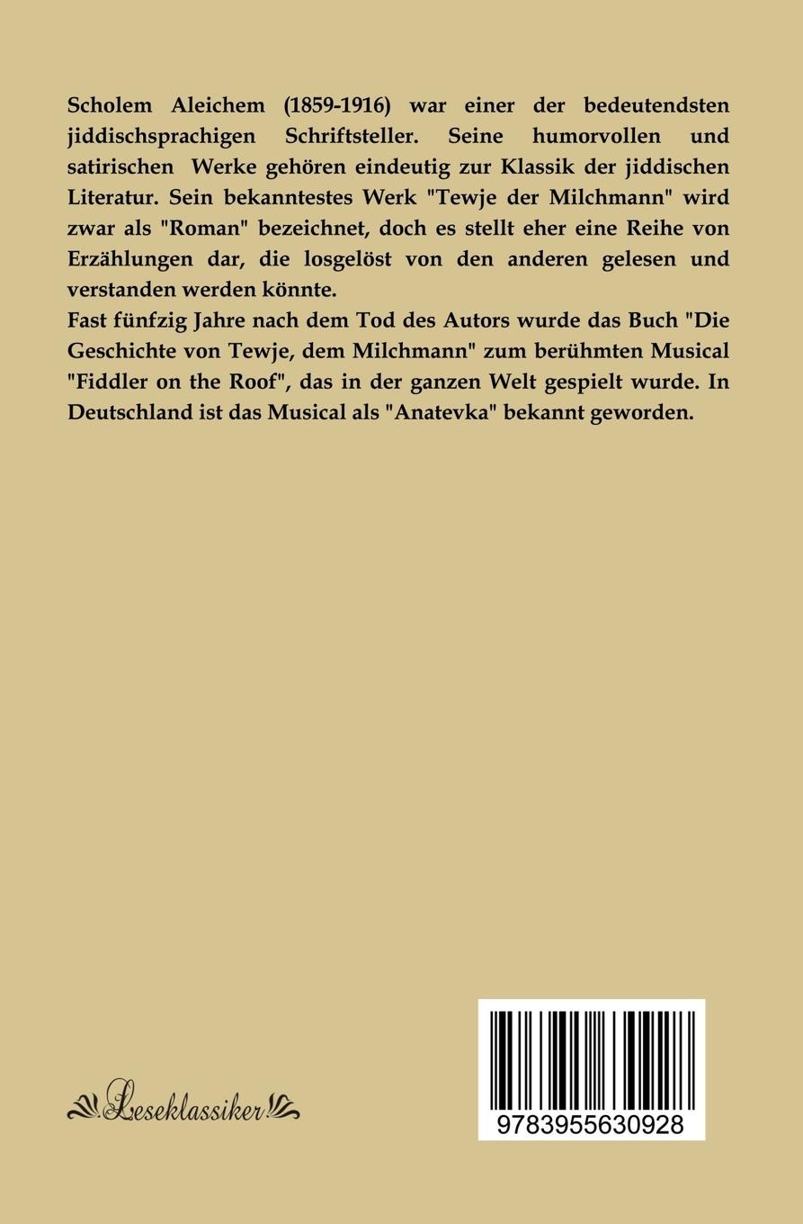 Rückseitencover Anatewka