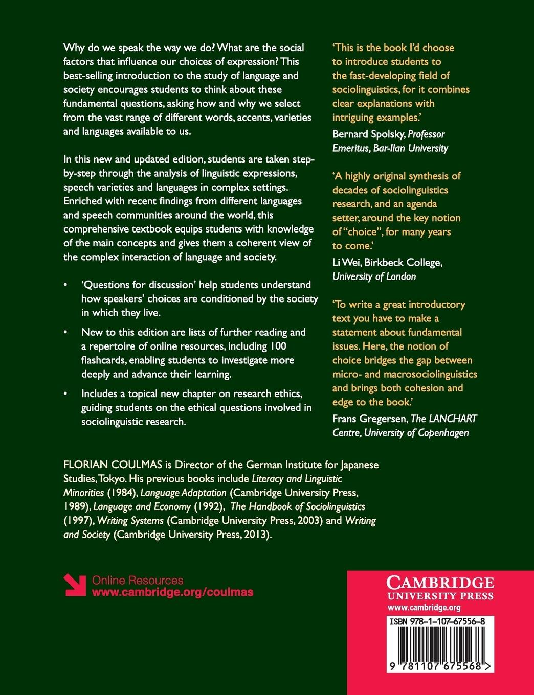 Rückseitencover Sociolinguistics