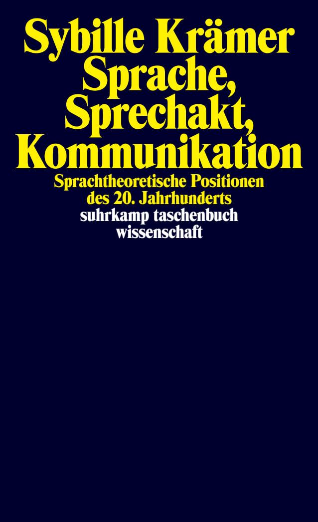 Vorderes Coverbild Sprache, Sprechakt, Kommunikation