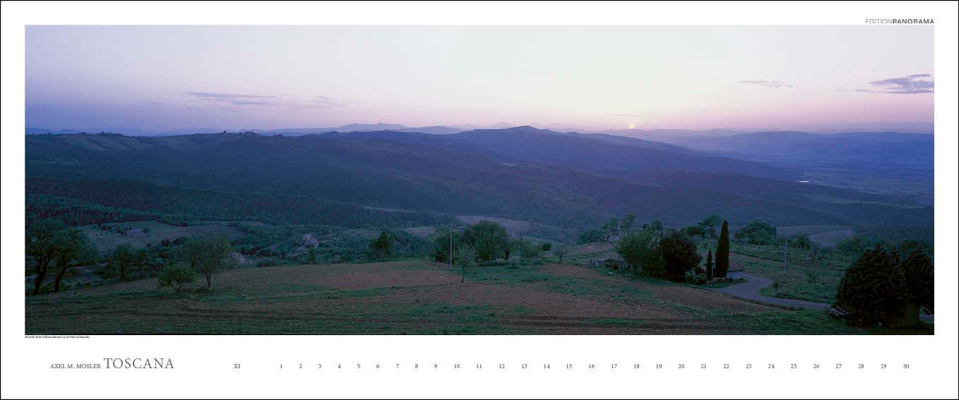 Beispielinhalt (Bild) Toscana - Kalender immerwährend
