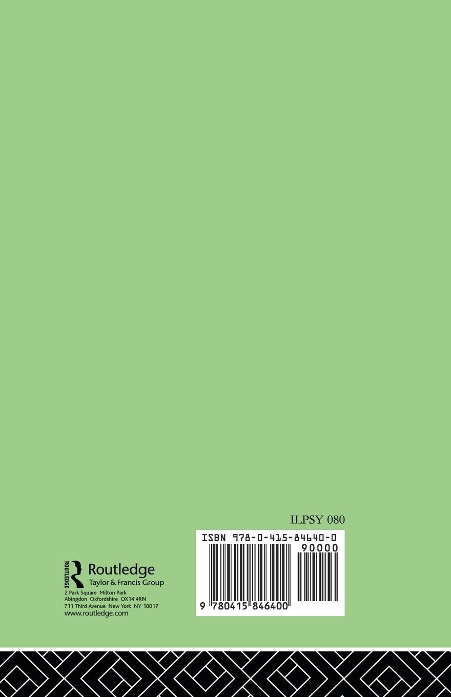 Rückseitencover THE CHILD'S CONCEPTION OF Physical CAUSALITY