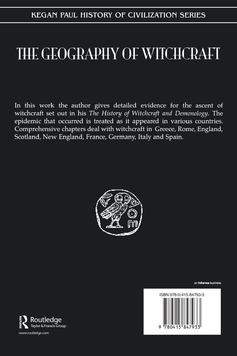 Rückseitencover Geography Of Witchcraft