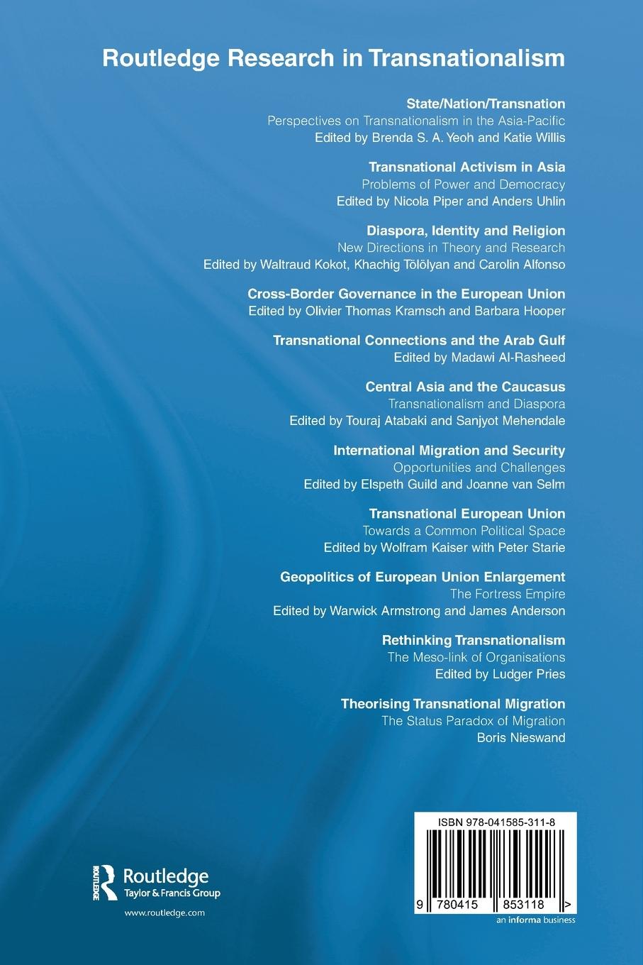 Rückseitencover Theorising Transnational Migration