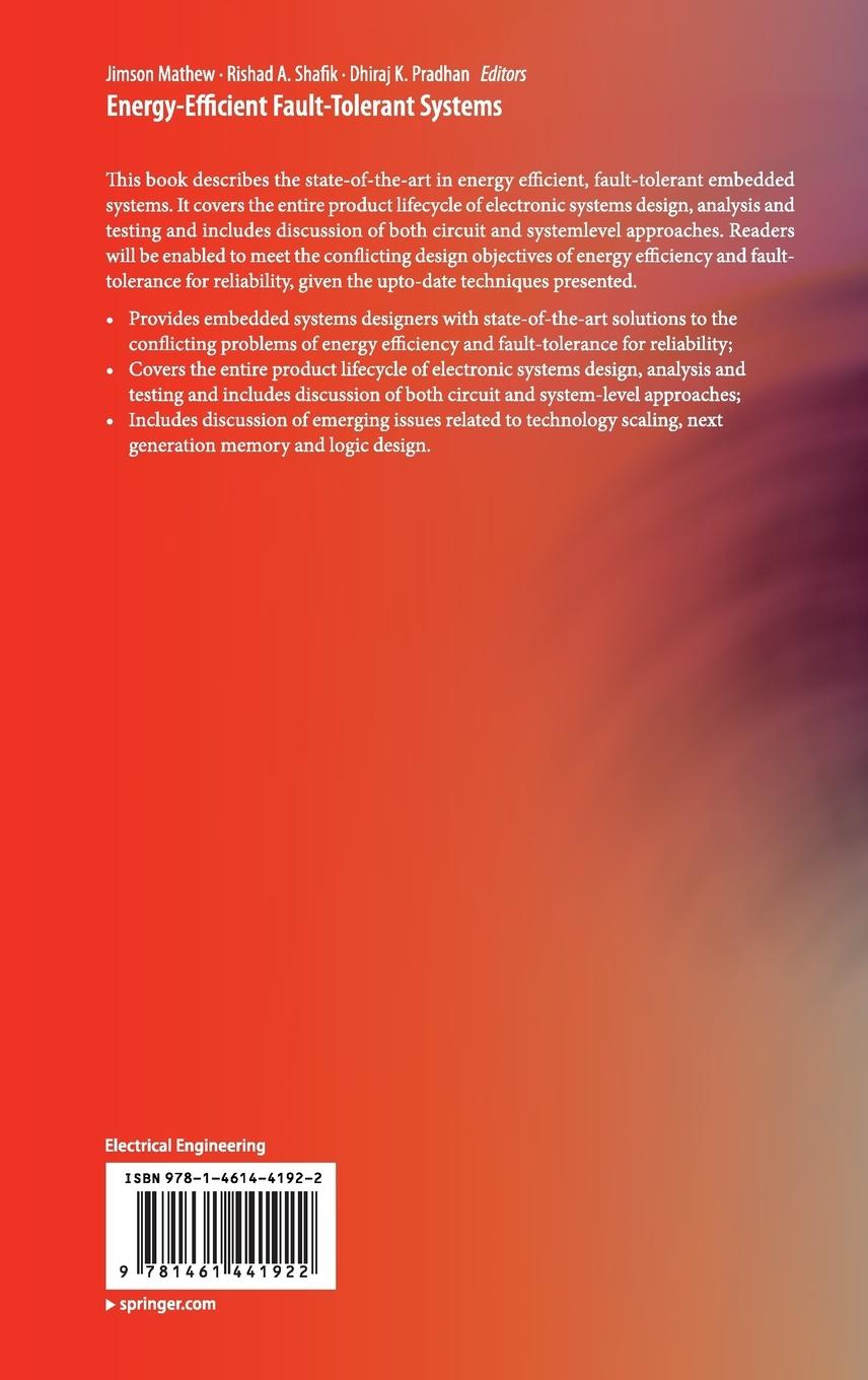 Rückseitencover Energy-Efficient Fault-Tolerant Systems