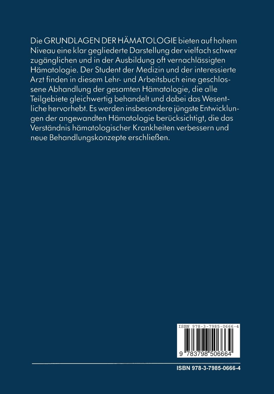 Rückseitencover Grundlagen der Hämatologie