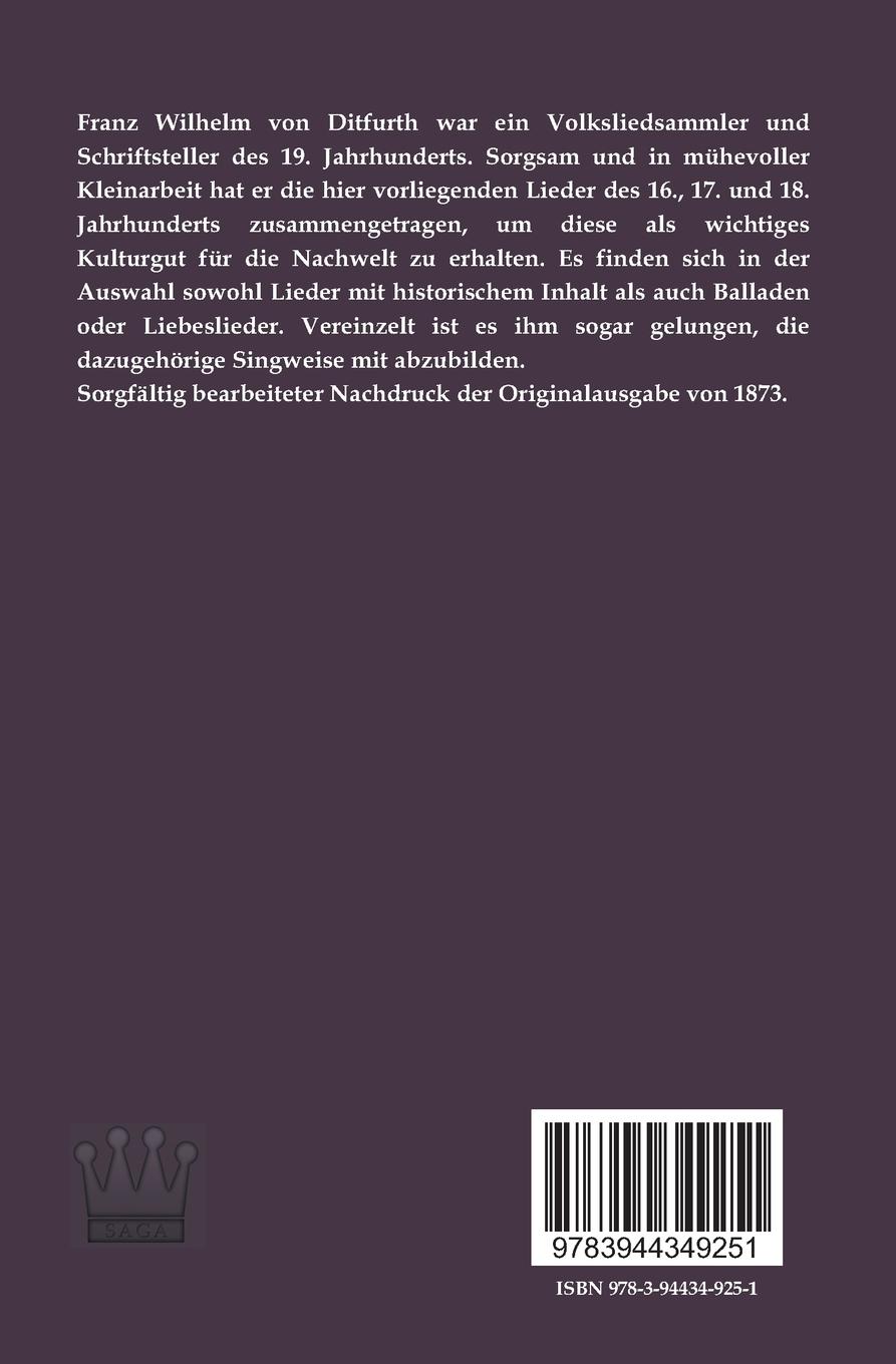 Rückseitencover Einhundertzehn Volks- und Gesellschaftslieder des 16., 17. und 18. Jahrhunderts