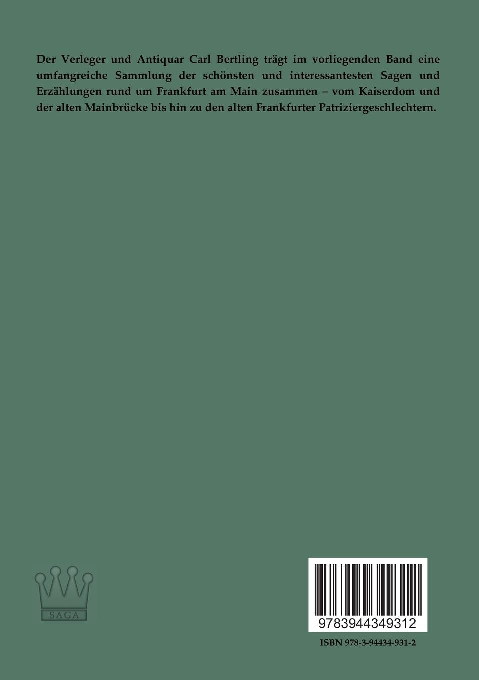 Rückseitencover Frankfurter Sagen- und Geschichtenbuch