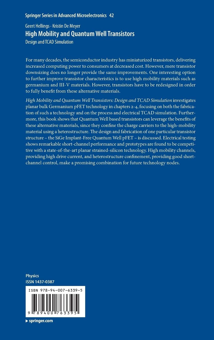 Rückseitencover High Mobility and Quantum Well Transistors
