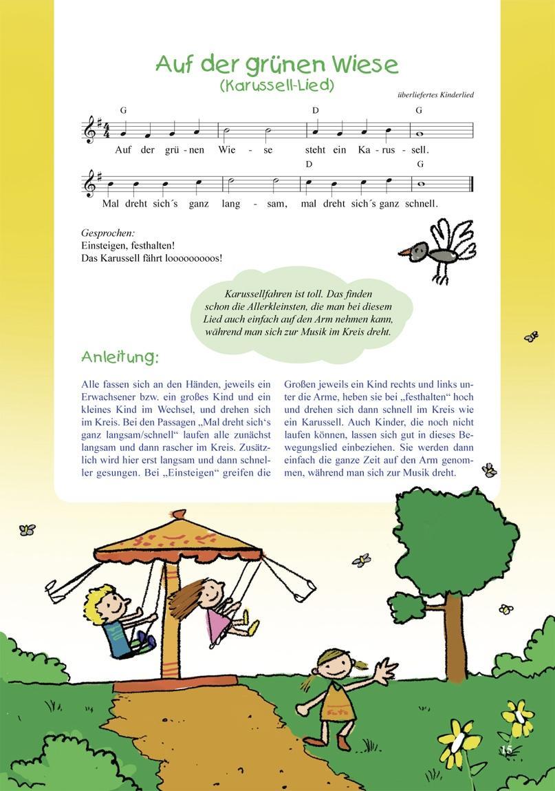 Beispielinhalt (Bild) Das Spiel- und Bewegungsliederbuch