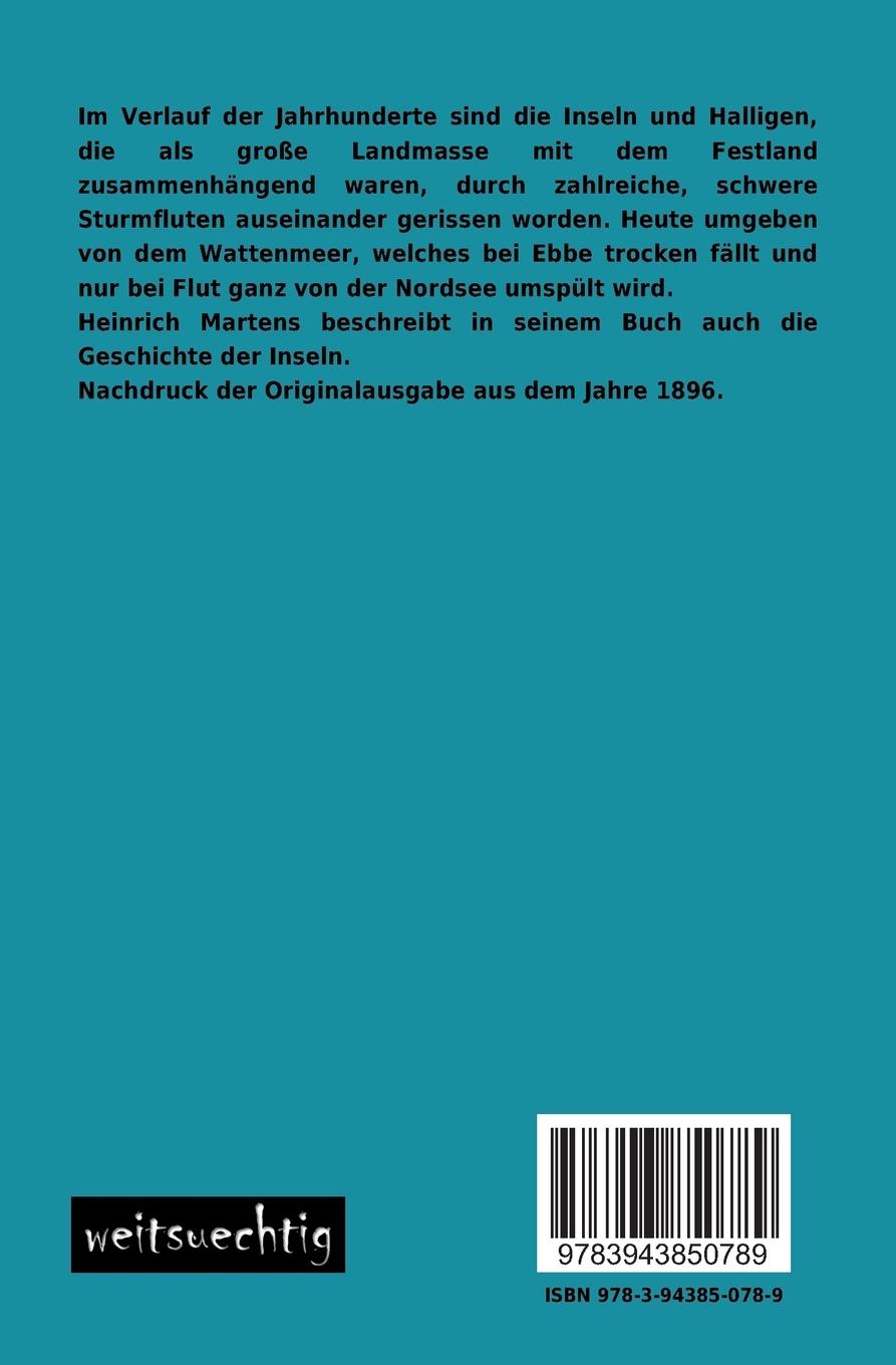 Rückseitencover Die Nordfriesischen Inseln