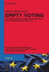 Vorderes Coverbild Empty Voting
