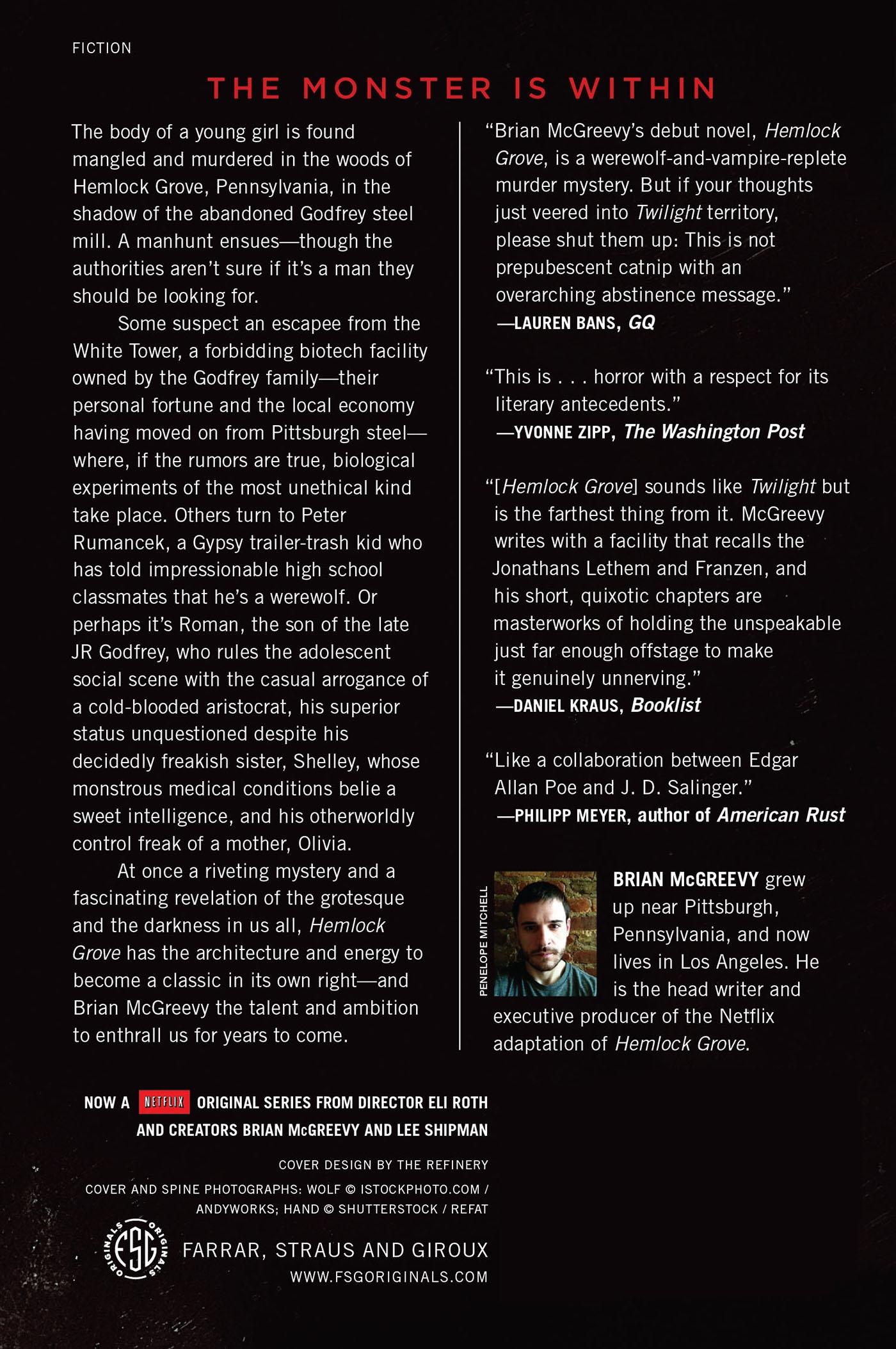 Rückseitencover Hemlock Grove